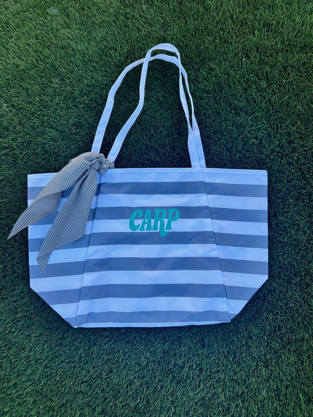 Striped Carpinteria Tote w/ Scarf (Style E)