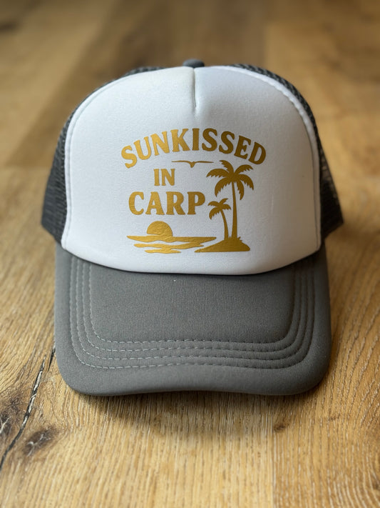 Sunkissed in Carp Trucker Hat – Golden Hour Edition