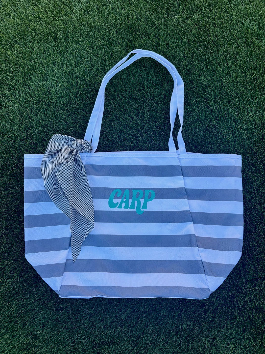 Striped Carpinteria Tote w/ Scarf (Style A)