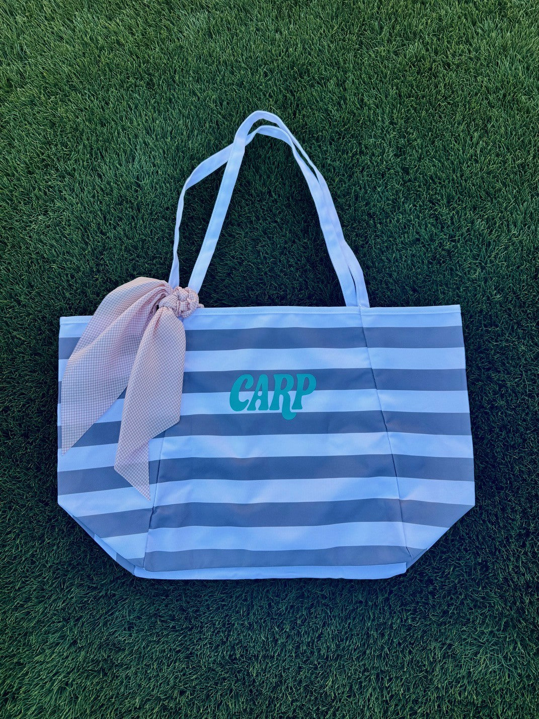 Striped Carpinteria Tote w/ Scarf (Style D)