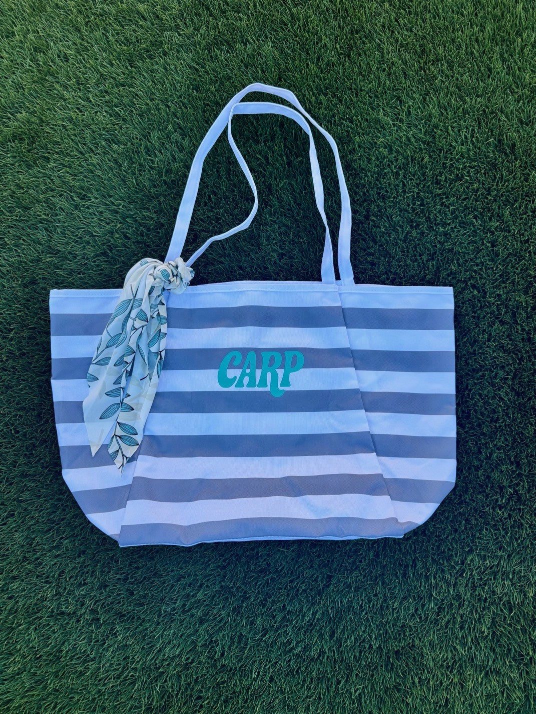 Striped Carpinteria Tote w/ Scarf (Style F)